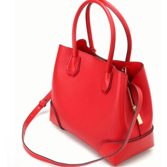 MICHAEL MICHAEL KORS Mercer Gallery Bright Red Medium Bag - Picture 7 of 14